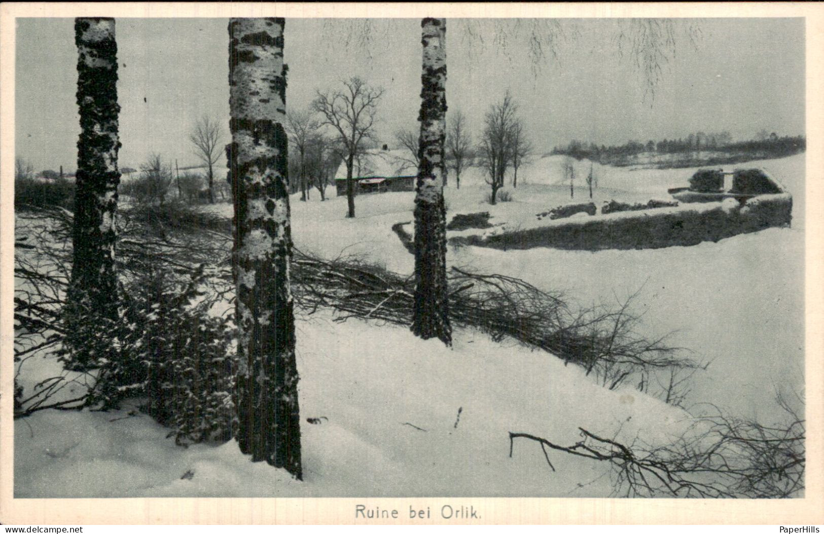Letland Latvia - Orlik - Ruine bei Orlik