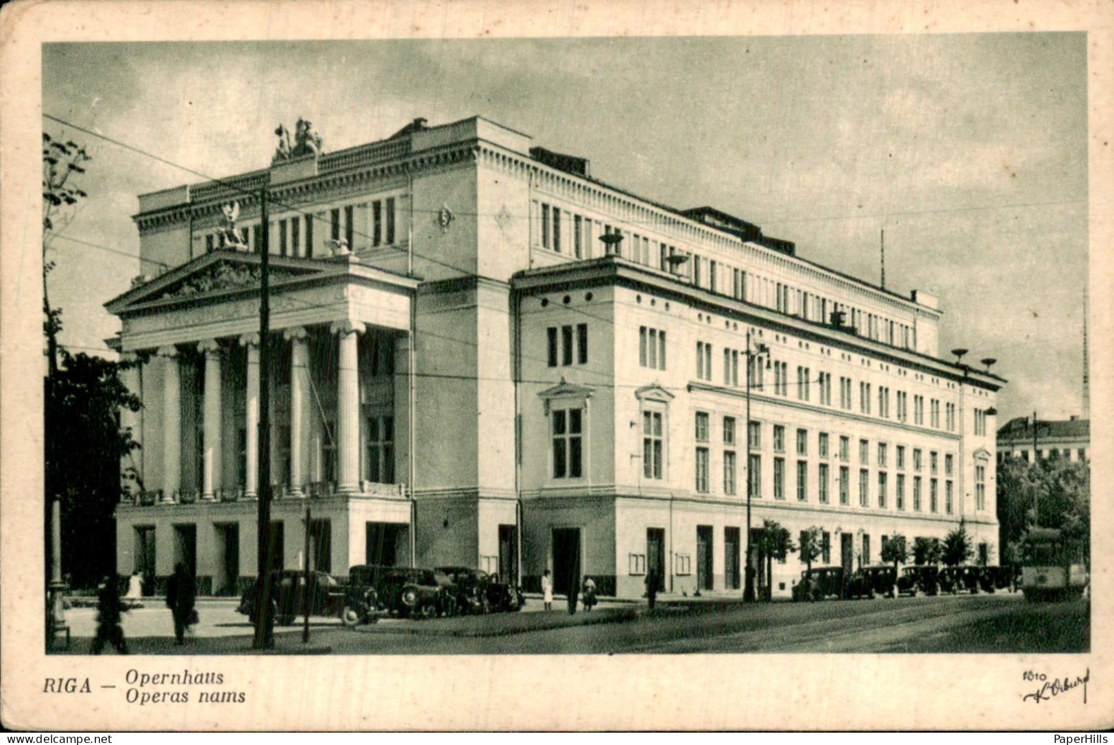 Letland Latvia - Riga - Opernhaus