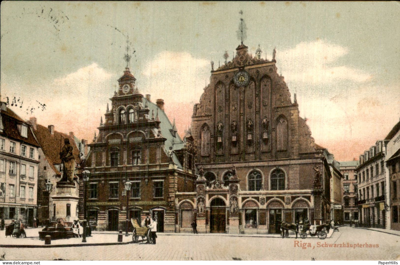 Letland Latvia - Riga - Schwarzhaupterhaus