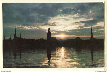 04697 / Lettonie periode URSS LATVIJAS LATVIAN RIGA Dawn Morgendammerrung - LIESMA Latvia Letland USSR CCP