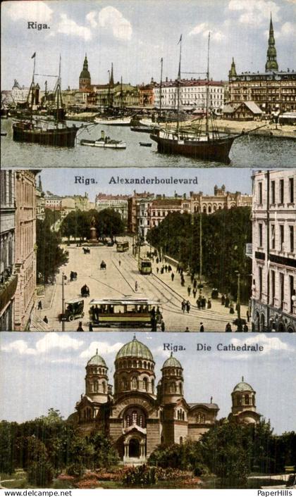 Letland Latvia - Riga - Alexanderboulevard