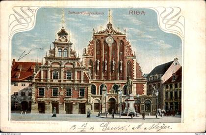 Letland Latvia - Riga - Schwarzhäupterhaus