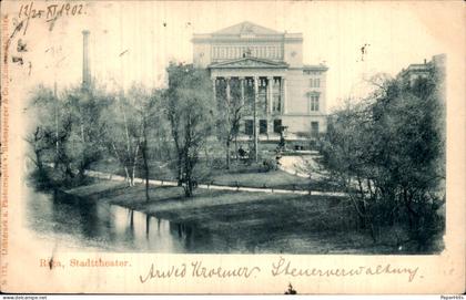 Letland Latvia - Riga - Stadttheater