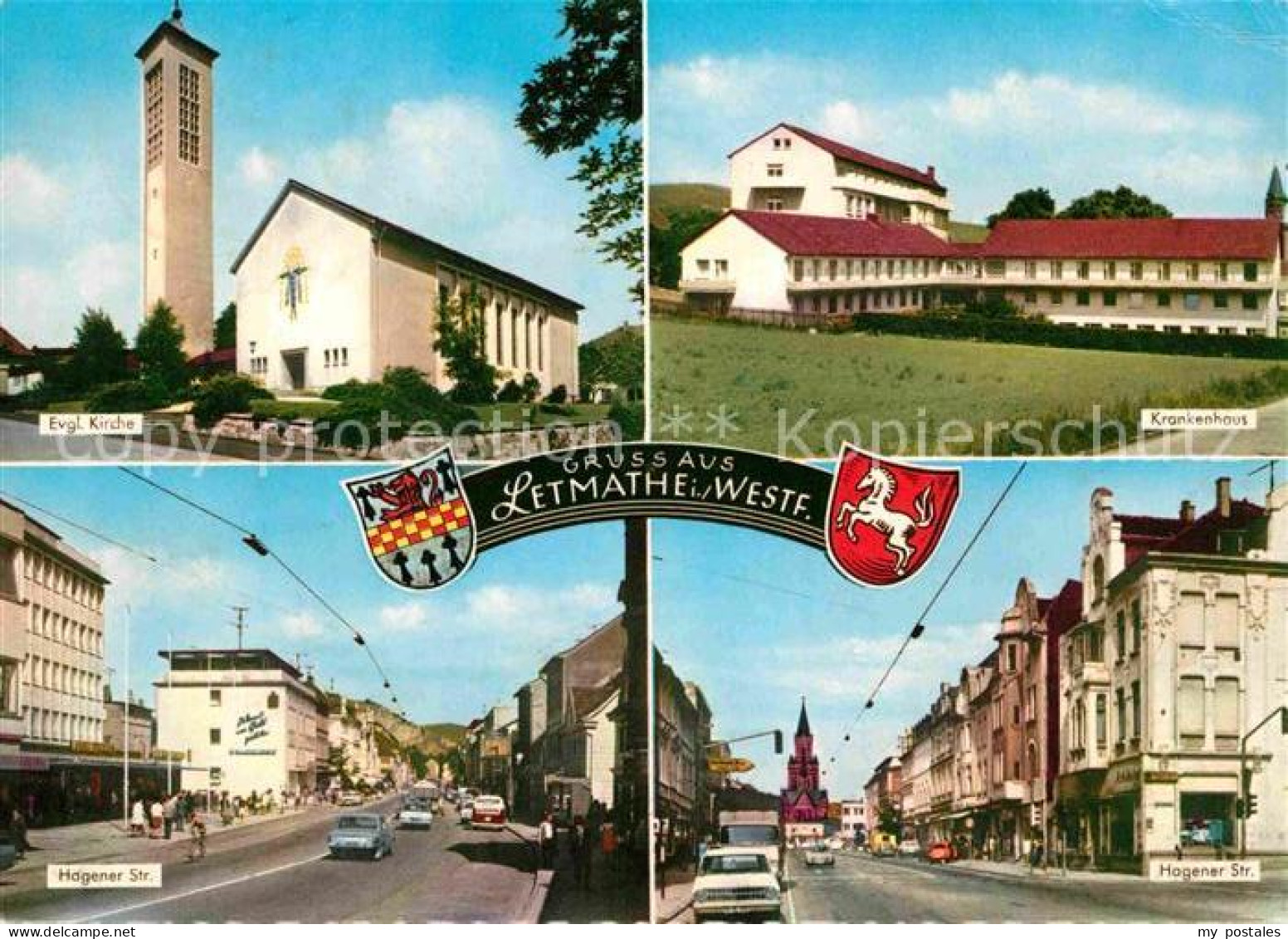 Letmathe Oestrich Kirche Krankenhaus Hagener Strasse Wappen