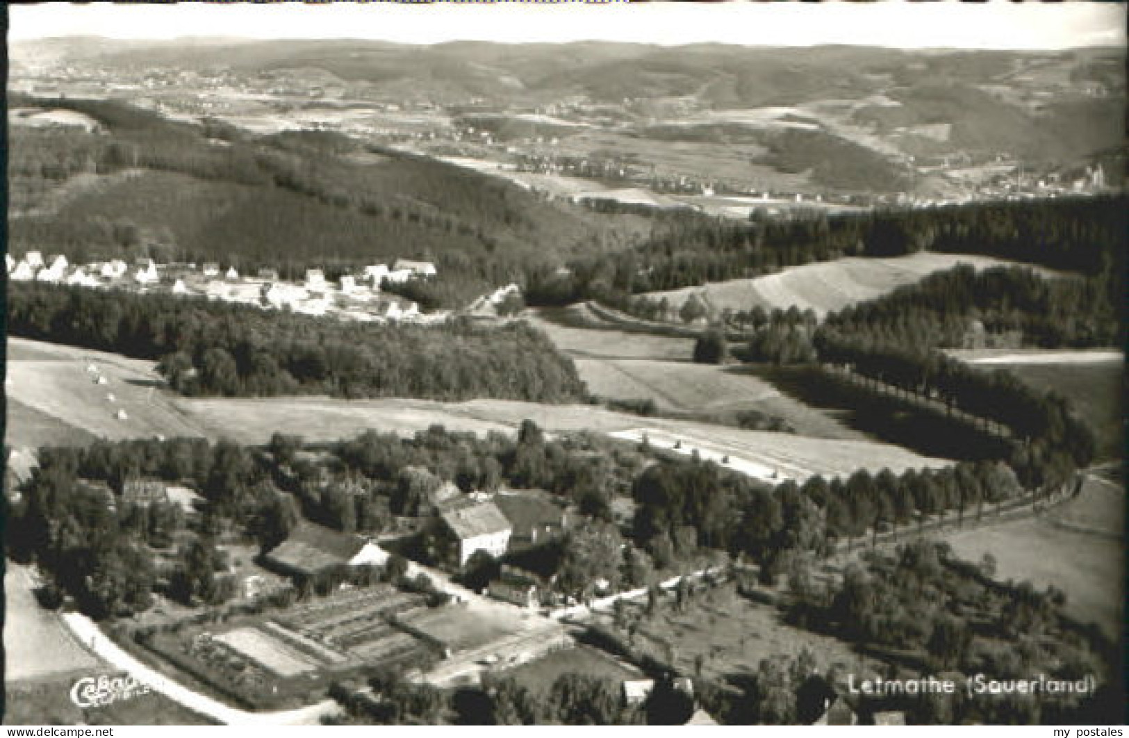 Letmathe Sauerland Fliegeraufnahme  x 1969