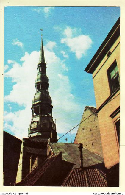 04700 /  ◉ RIGA Lettonie periode URSS LATVIJAS LATVIAN Spire PETER'S Church PETRIKIRCHE-LIESMA Latvia Letland USSR CCP