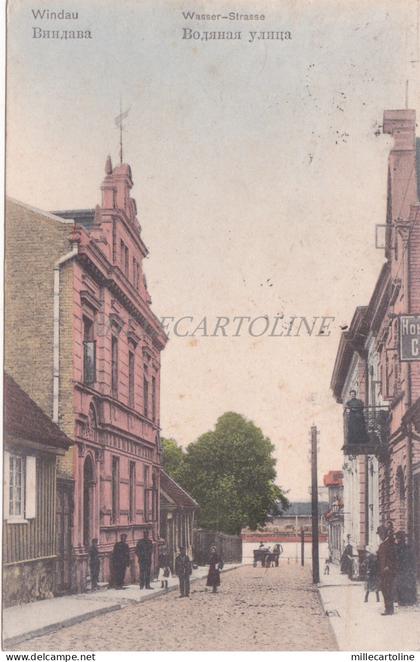 LATVIA - Windau, Ventspils, Wasser-Strasse, Postcard 1908