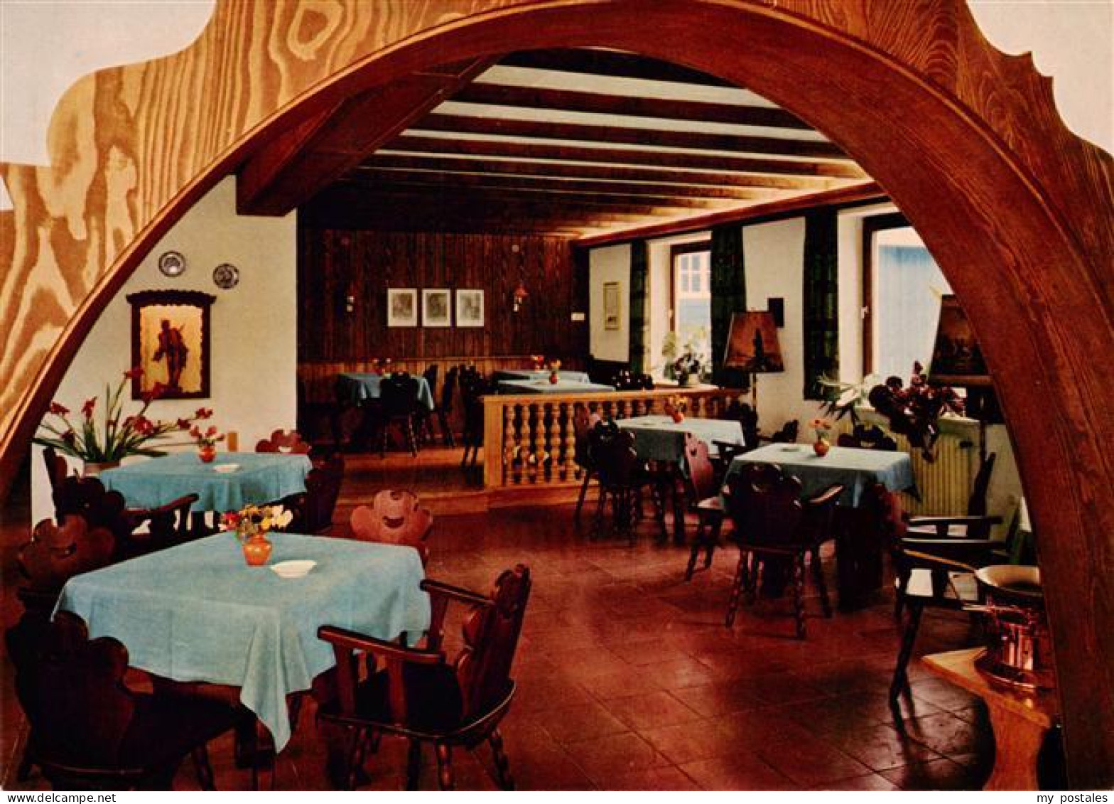 Lettgenbrunn Jossgrund Main-Kinzig-Kreis Hessen Jagdhaus-Horst Gaststube Holzbog