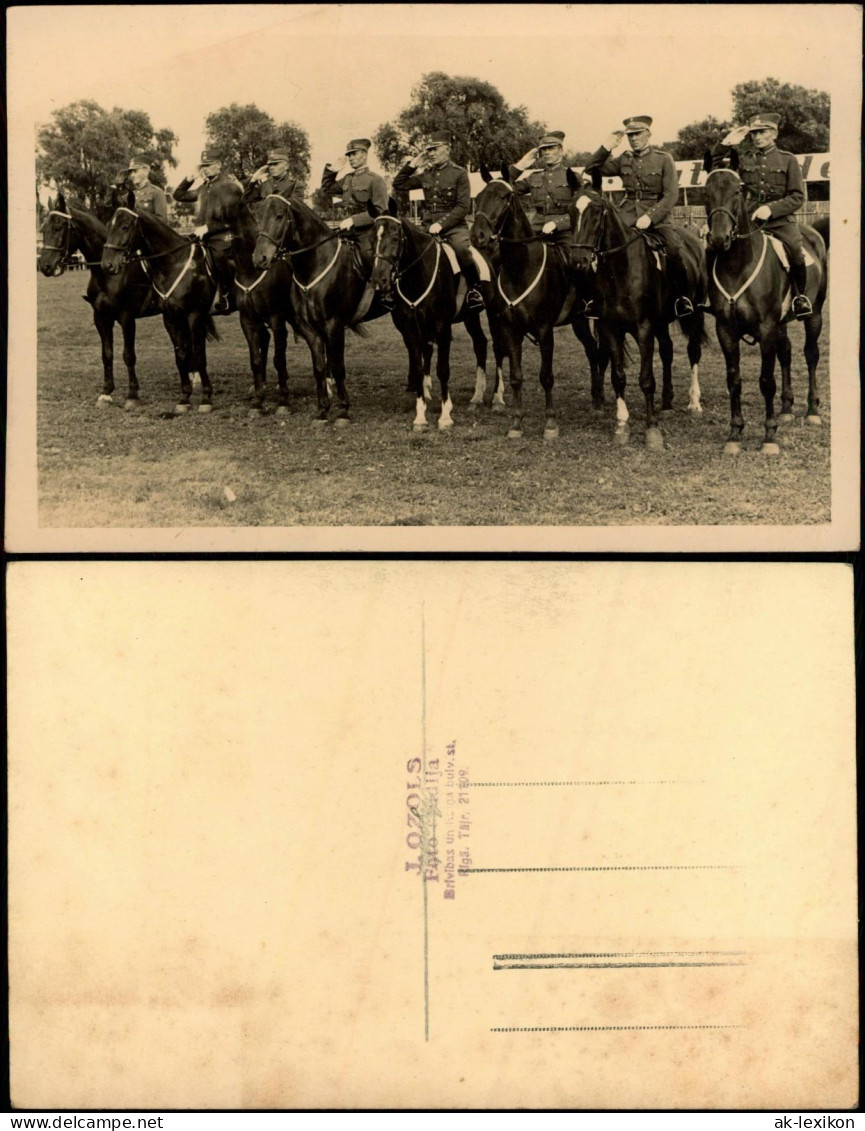 Lettland Latvia Militär Latvia Lettland Reiter Foto Ozols Riga 1926