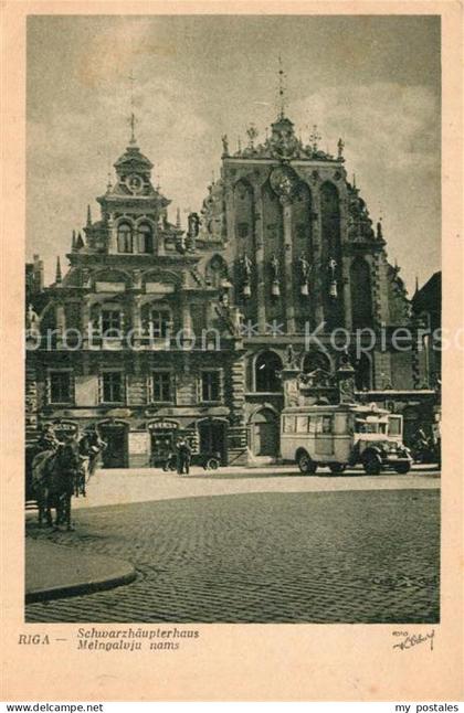 Riga Lettland Schwarzhaeupterhaus