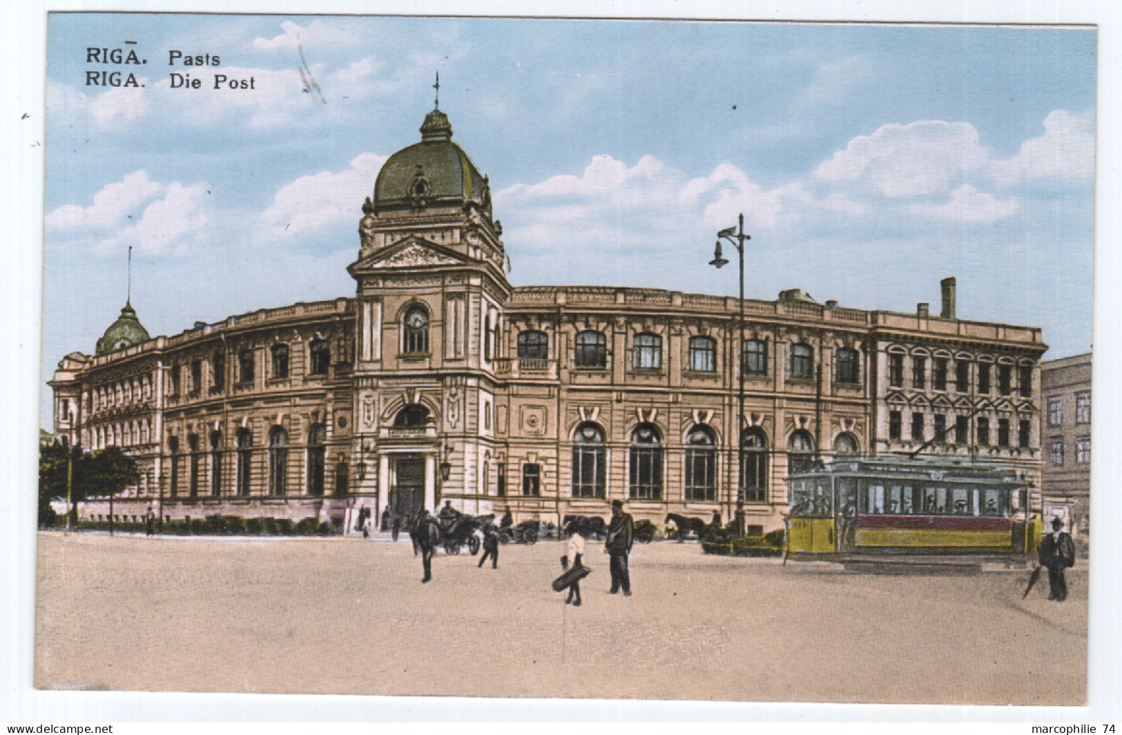 LETTONIA LETTONIE CARD RIGA DIE POST