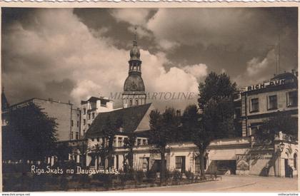 LATVIA - Riga - Skats no Daugavmalas 1936 Photo postcard RPPC