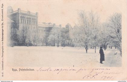 LATVIA - Riga, Polytechnikum 1901 Postcard