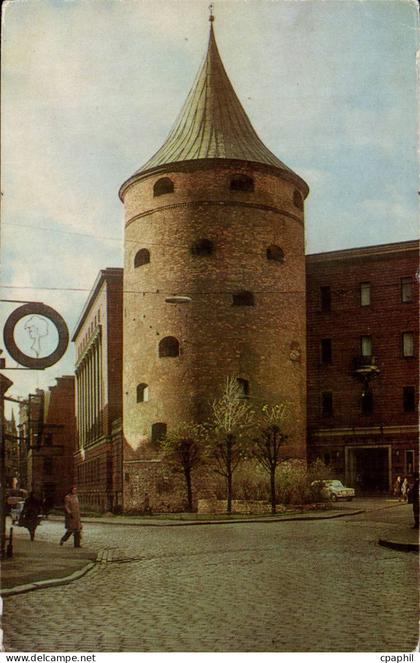 Lettonie Riga CPA Powder or SAnd tower 14the century (USSR CCCP)