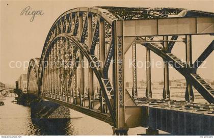 Riga Lettland Stahlbruecke
