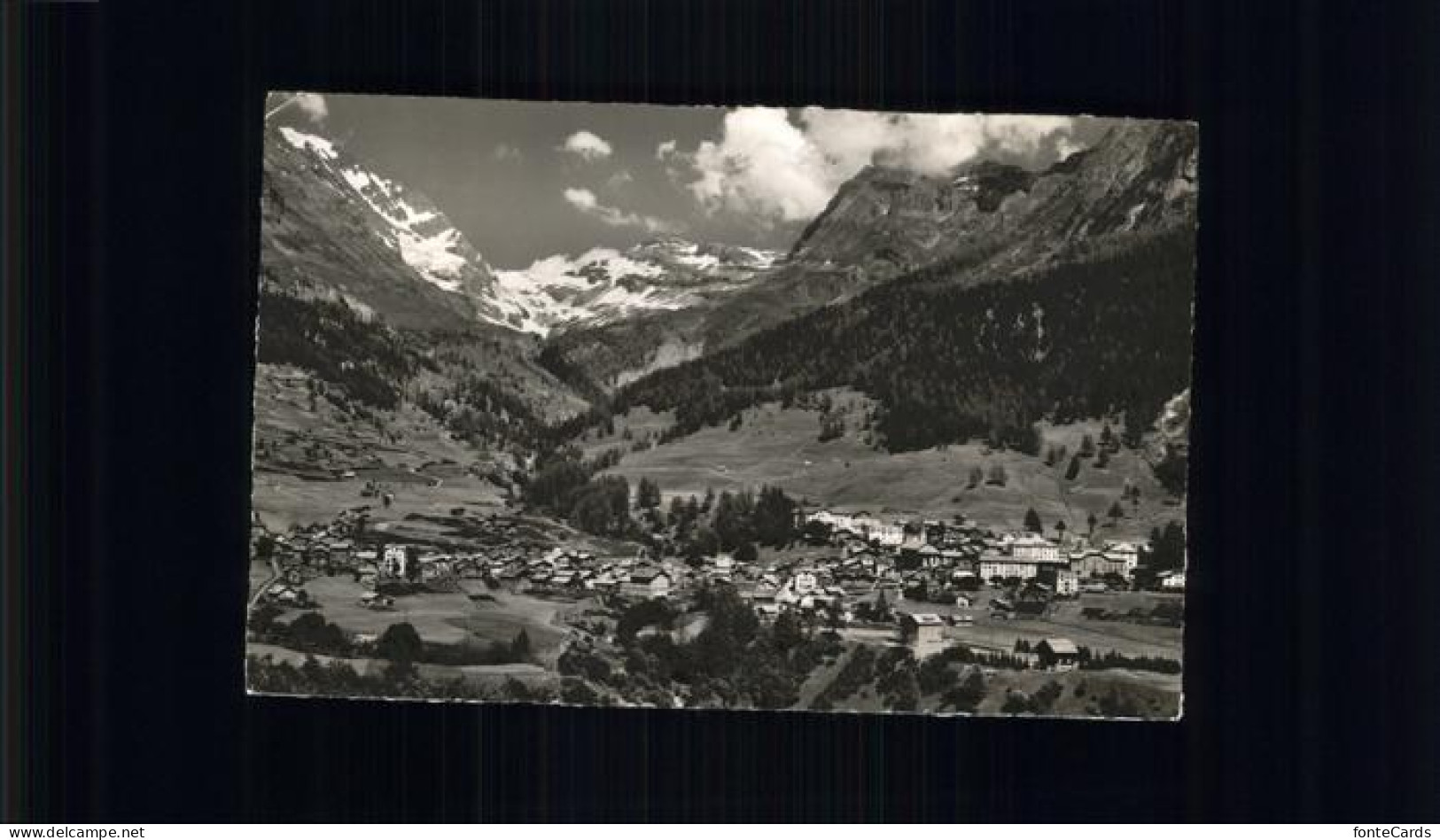 Leukerbad Panorama mit Balmhorn Ferden Rothorn Mayinghorn