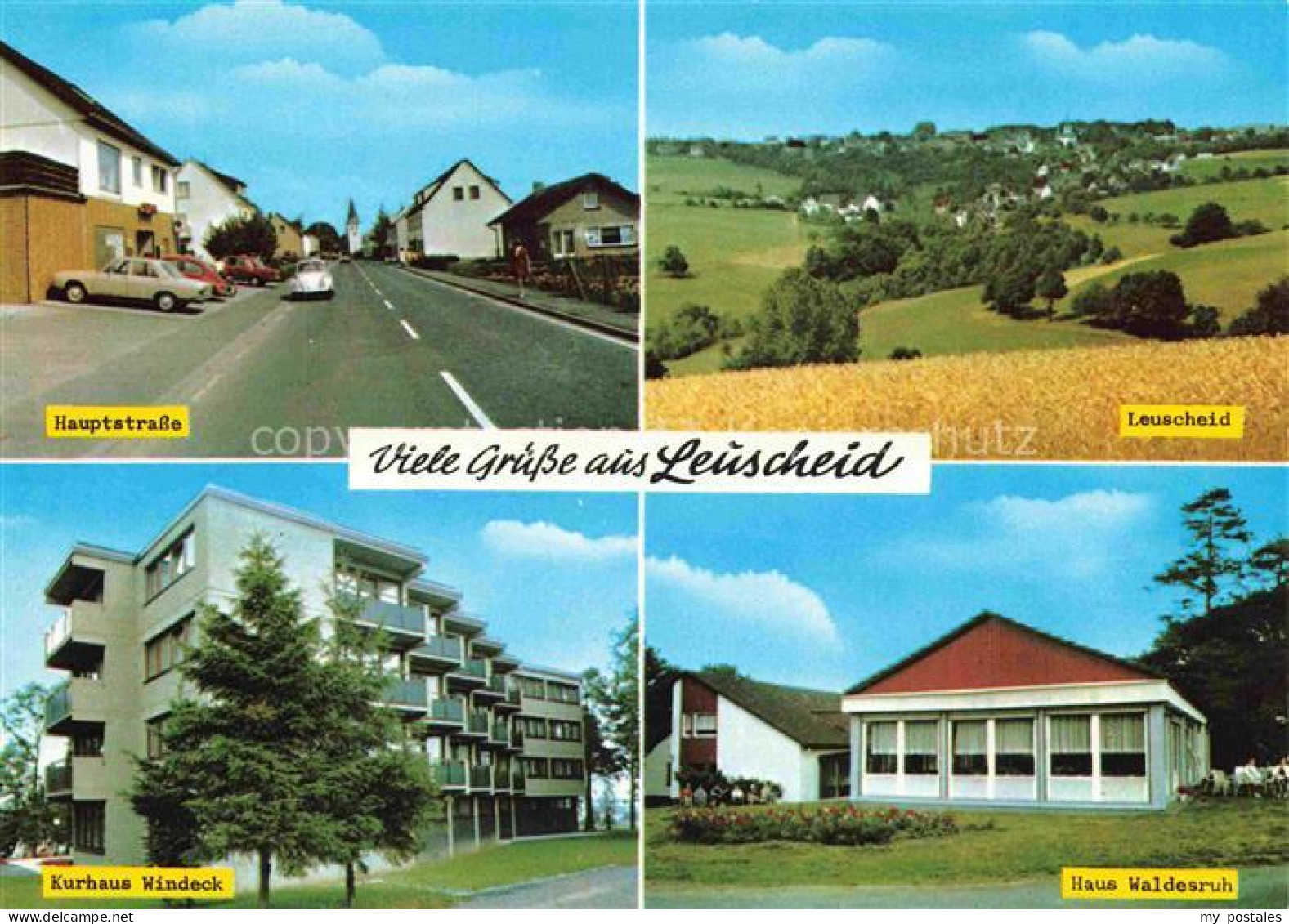 Leuscheid Windeck NRW Hauptstrasse Leuscheid Kurhaus Windeck Haus Waldesruh