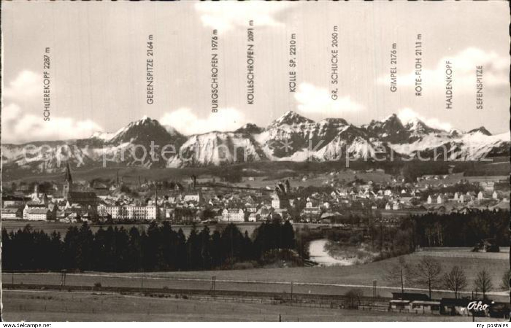 Leutasch mit Allgaeuer Alpen