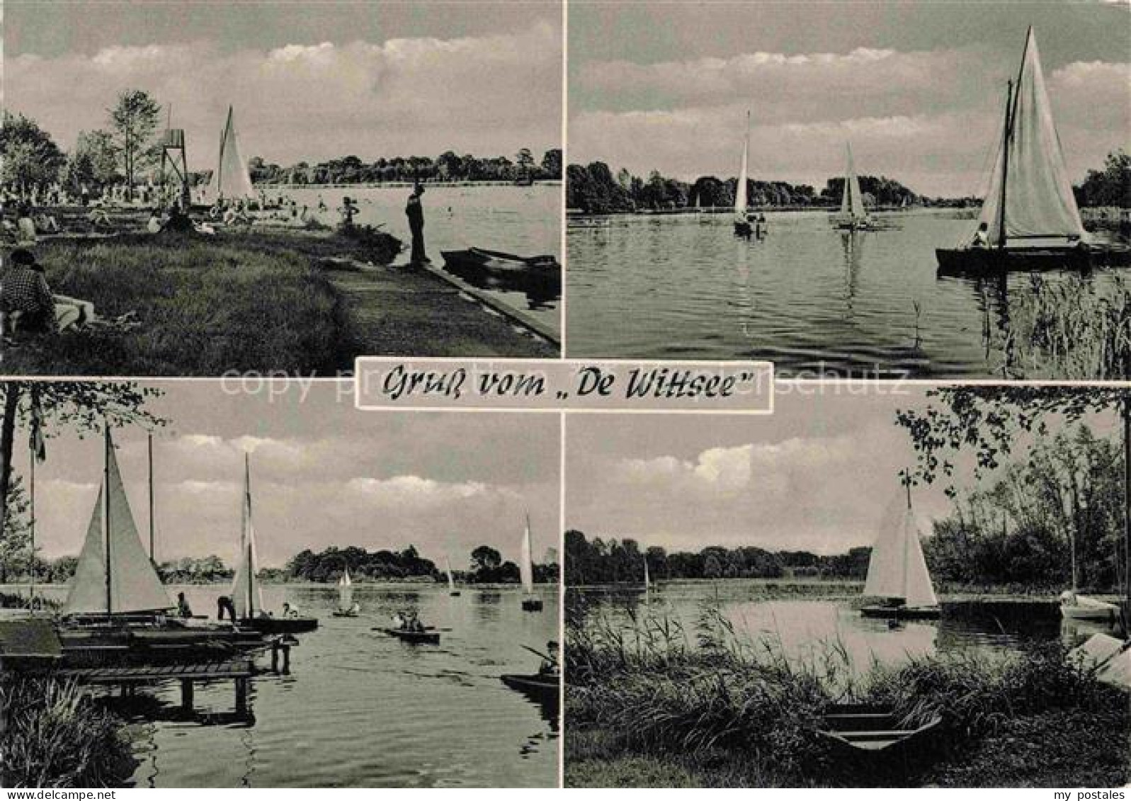 Leuth Nettetal Kaldenkirchen NRW Strandlokal De Wittsee Uferpartie am See Segeln