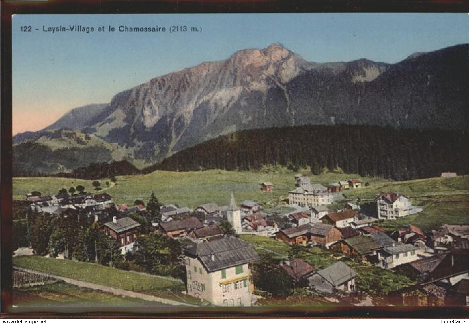 Leysin Leysin Village et la Chamossaire