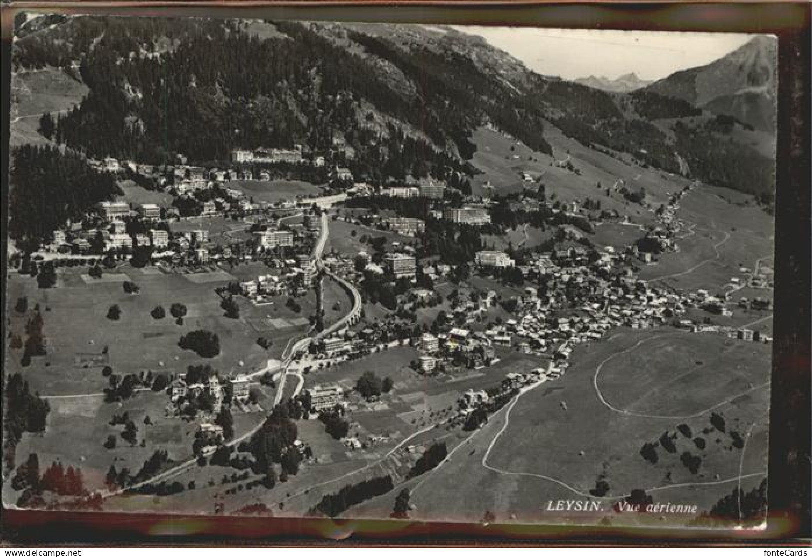 Leysin Vue aerienne Leysin