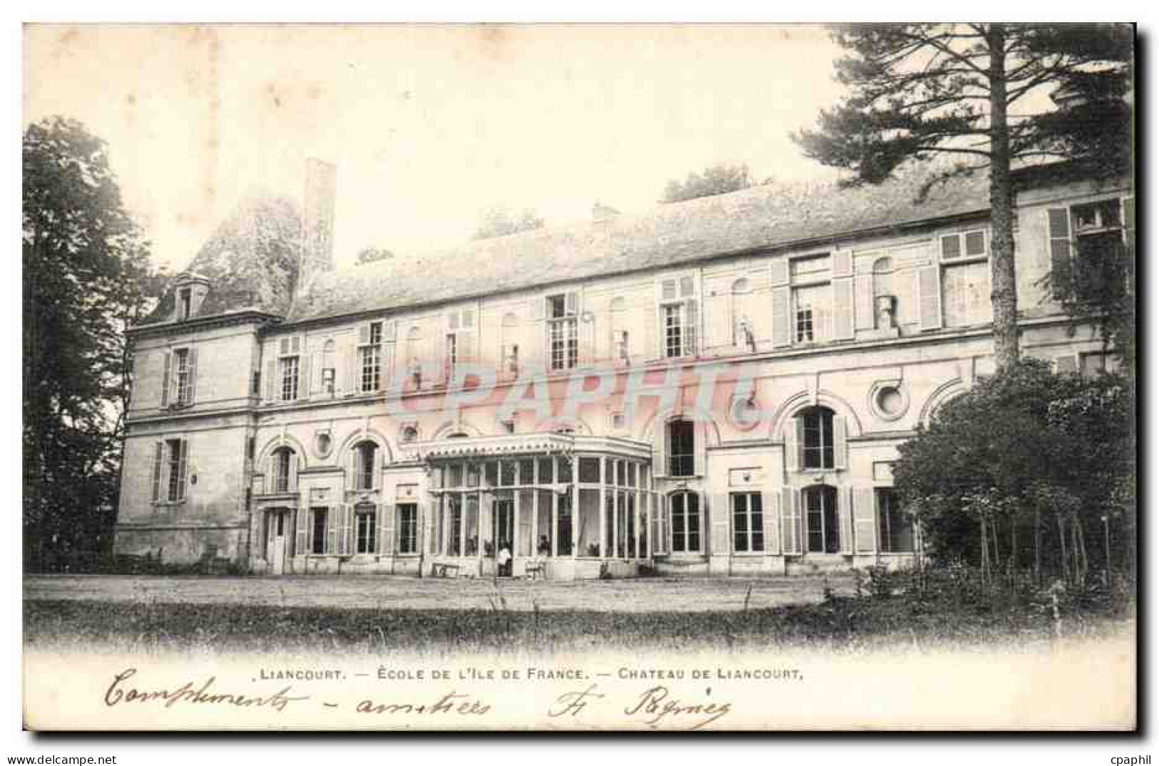 Liancourt - Ecole de l'ile de France - Chateau de Liancourt CPA