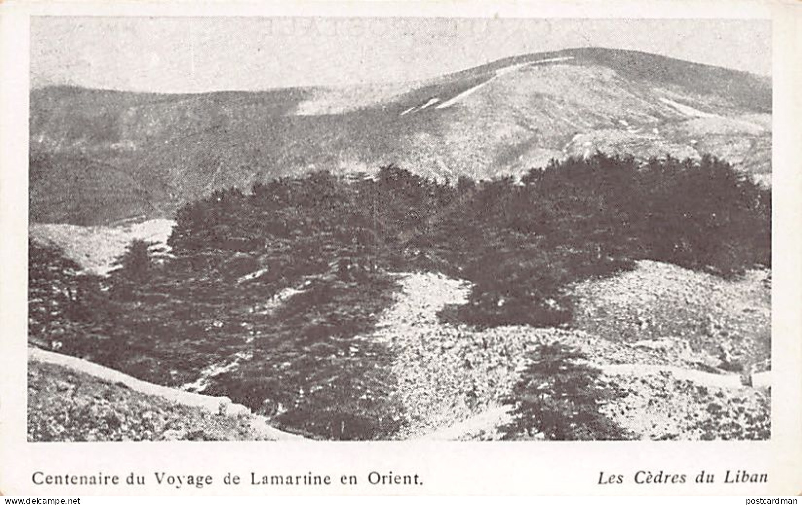 Liban - Centenaire du voyage de Lamartine en Orient - Les cèdres du Liban - Ed. La revue du Liban