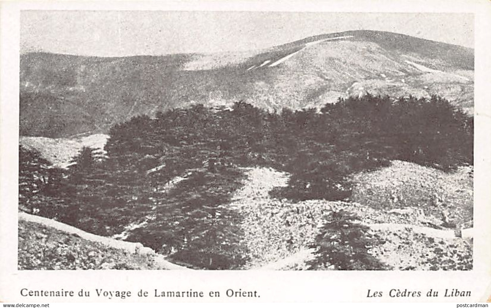 Liban - Centenaire du voyage de Lamartine en Orient - Les cèdres du Liban - Ed. La revue du Liban