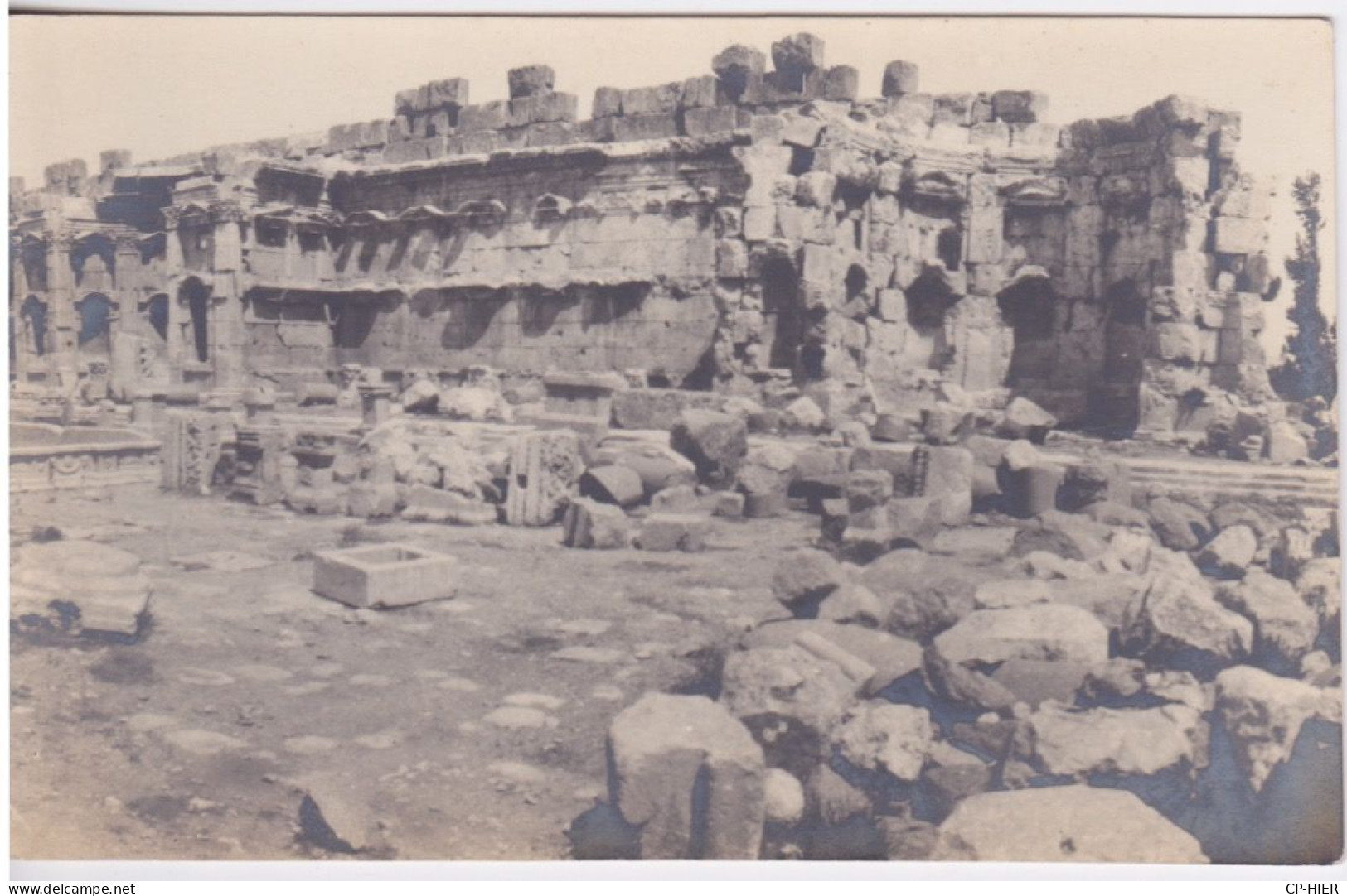 LIBAN - LIBANO LEBANON - CARTE-PHOTO - LES RUINES DE BAALBEK