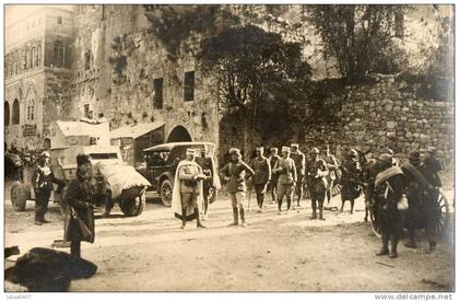 HASBAYA (Liban) carte photo village militaires belle animation
