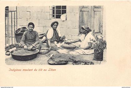 Liban - Femmes moulant du blé au Liban - Ed. inconnu