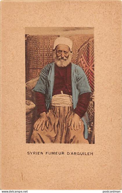 Liban - Syrien fumeur de Narguileh - Ed. Murachanian & Cie - Photo Torossian