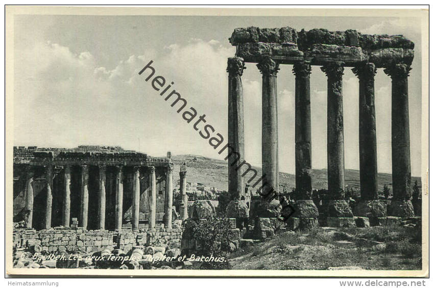 Libanon - Baalbek - Les deux Temples de Jupiter de Bacchus - Wakim Awad Baalbek (Liban)