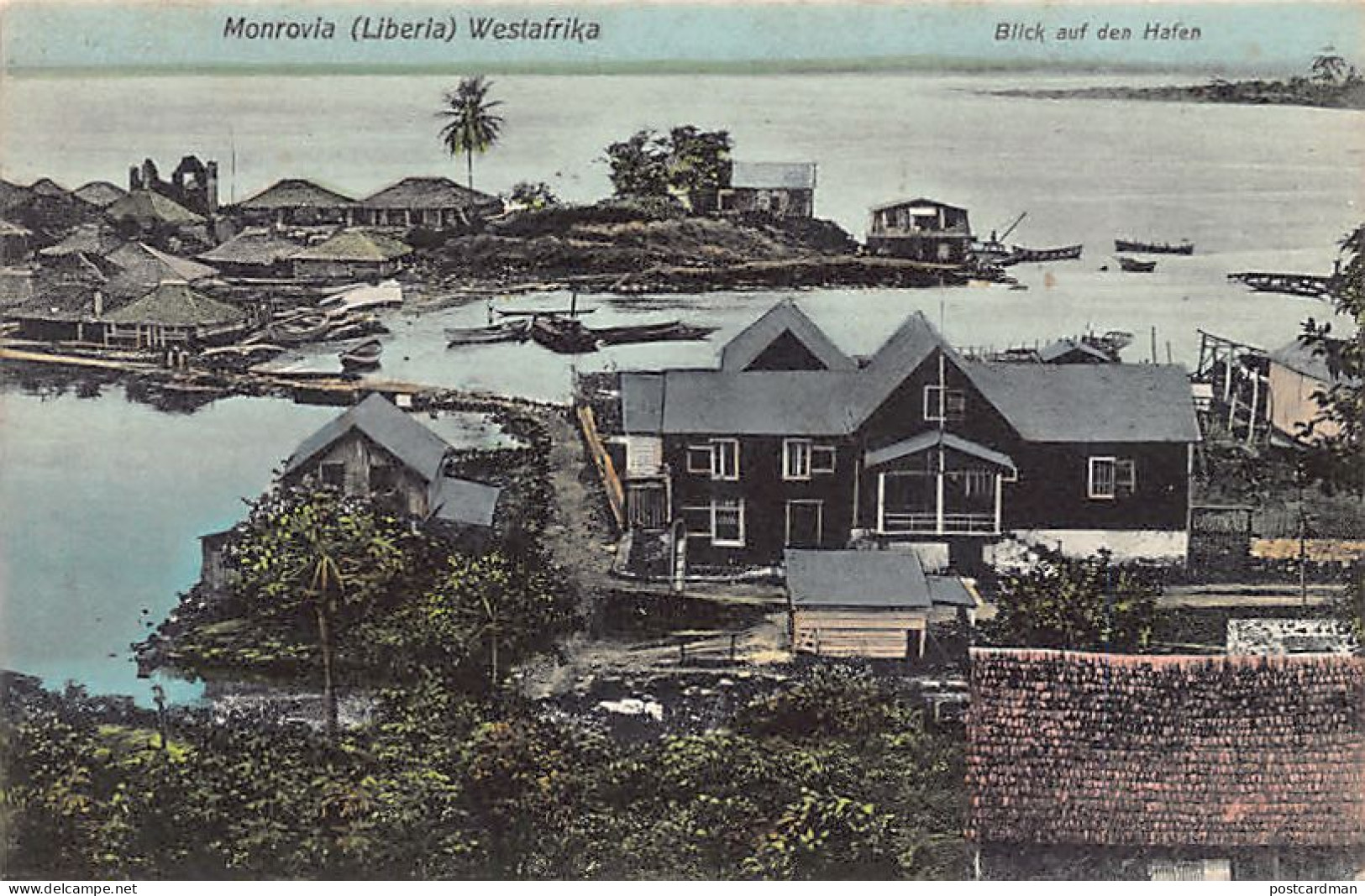 Liberia - MONROVIA - View of the harbour - Publ. Franz Spenker