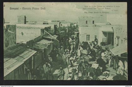$#$#(AD2601)-LIBIA-BENGASI-Mercato Piazza Dadi, nuova, molto animata