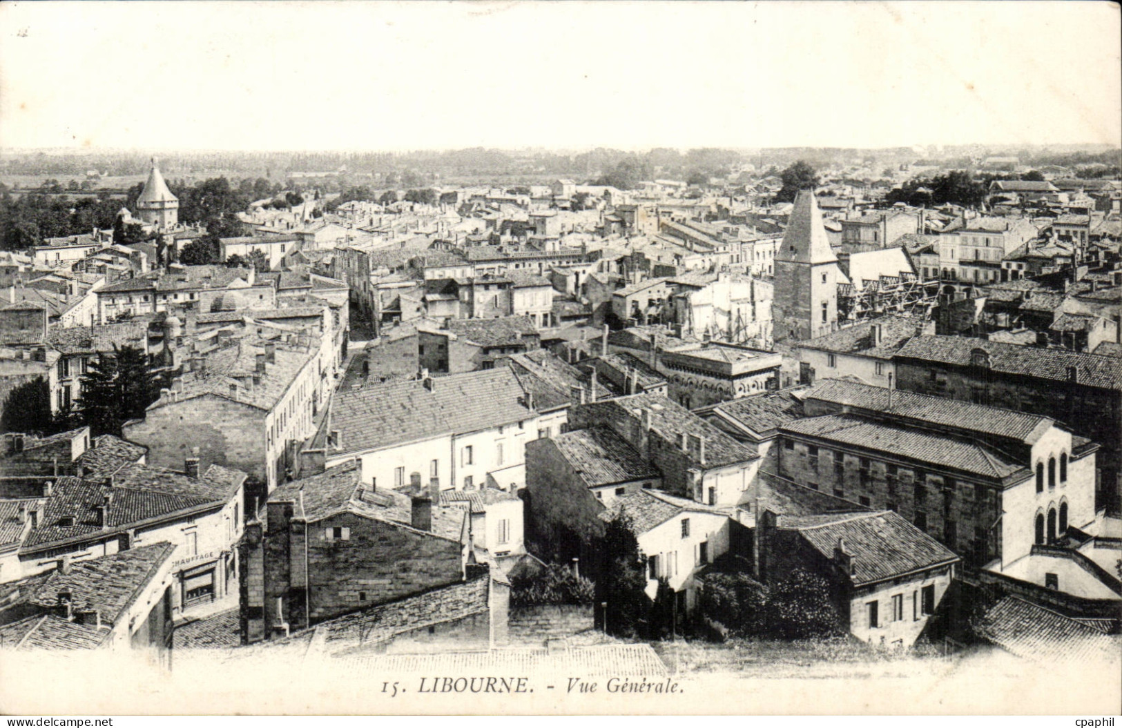 Libourne CPA Vue generale