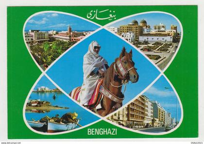 Libya Libyen Libye Libia Benghazi Multiple View Vintage RPPc Photo Postcard (33022)