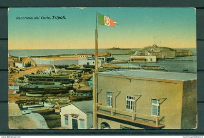 Libye ca. 1910 - Carte postale Tripoli "vue sur le port"