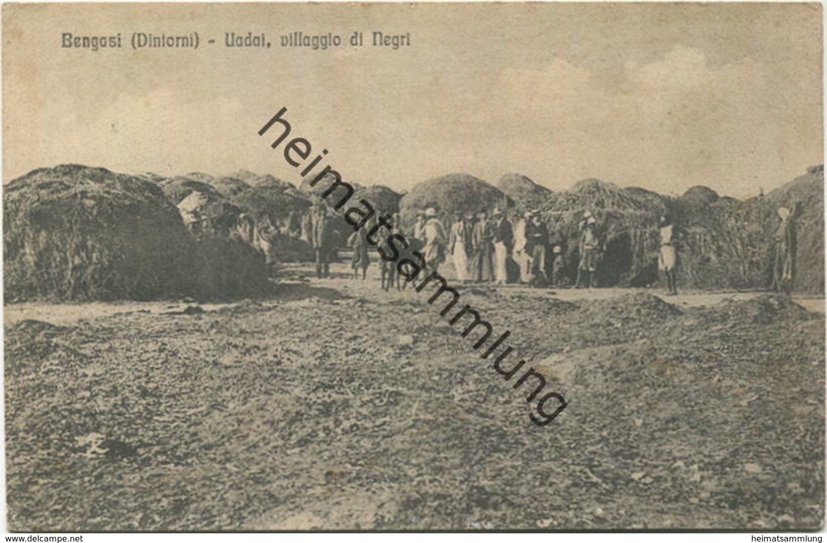 Libyen - Bengasi - Uadai - villaggio di Negri - gel. 1912