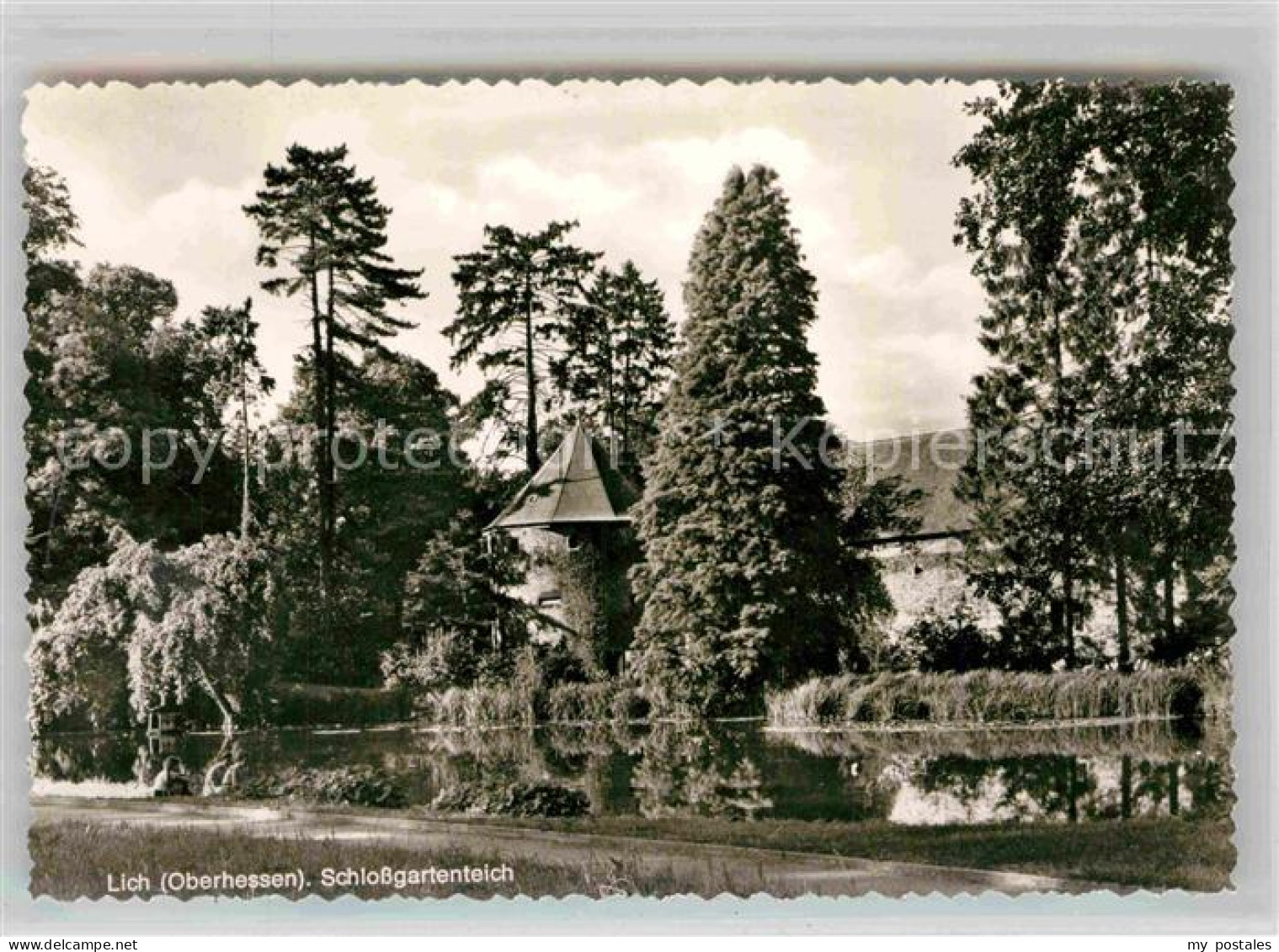 Lich Hessen Schlossgarten Teich