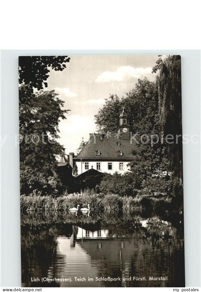 Lich Hessen Schlosspark Fuerstl Marstall