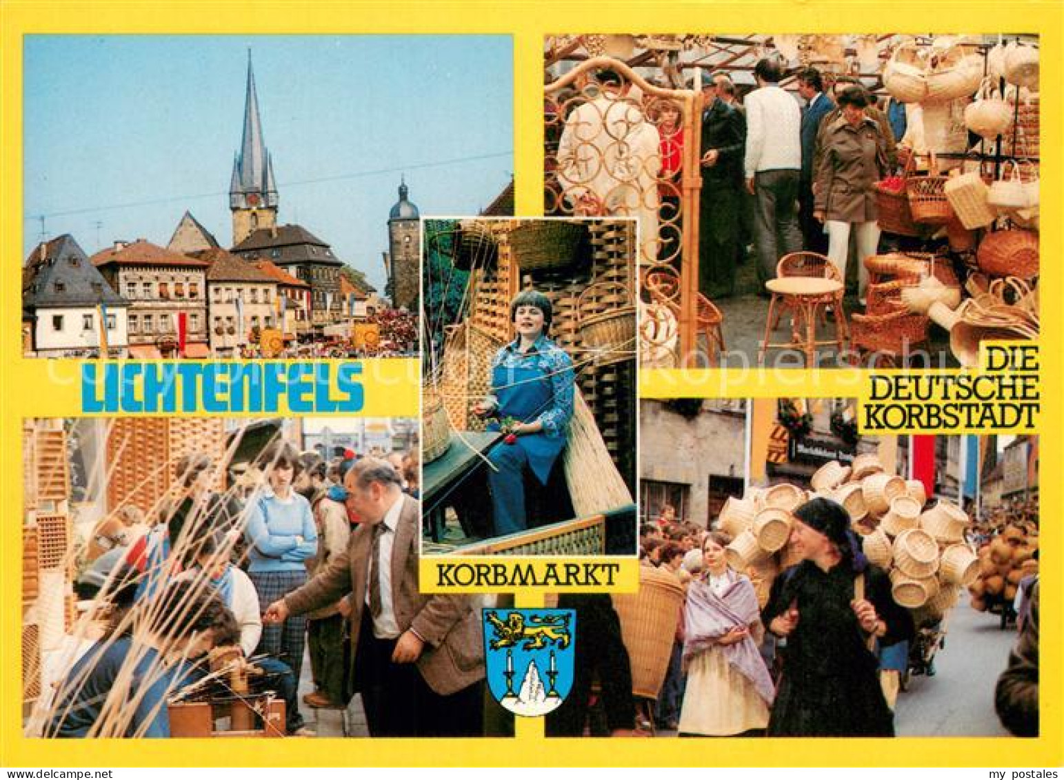 Lichtenfels Bayern Marktplatz Kirche Korbmarkt