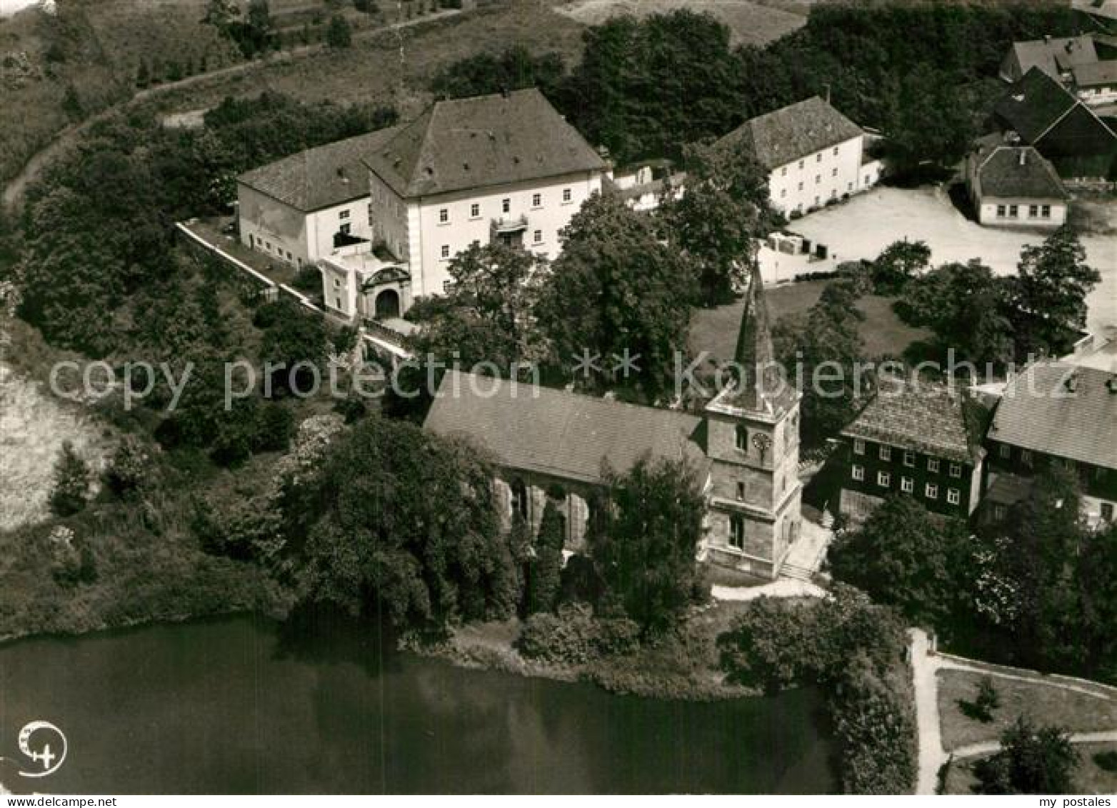 Lichtenfels Bayern Schloss Schney Fliegeraufnahme