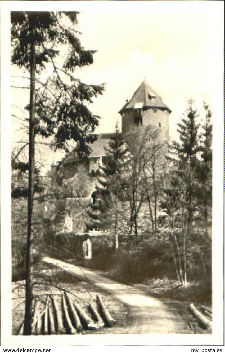 Lichtenfels Hessen Burg Lichtenfels  ungelaufen ca. 1955