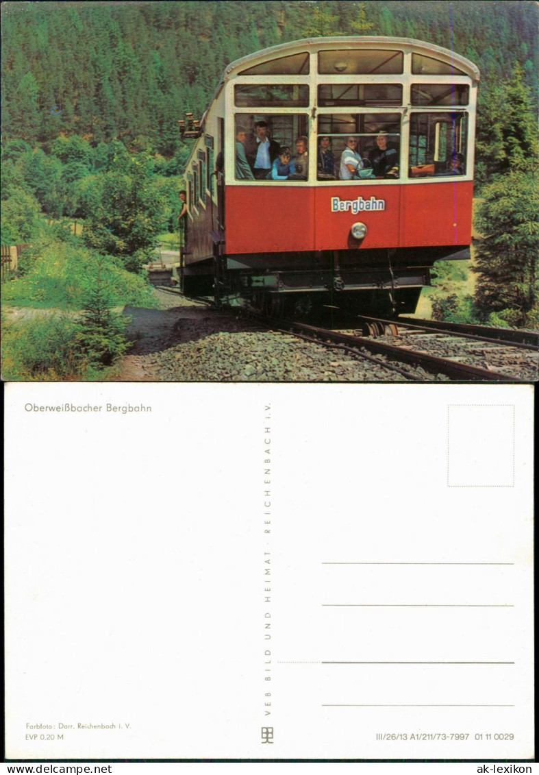 Lichtenhain/Bergbahn-Oberweißbach Oberweißbacher Bergbahn 1973