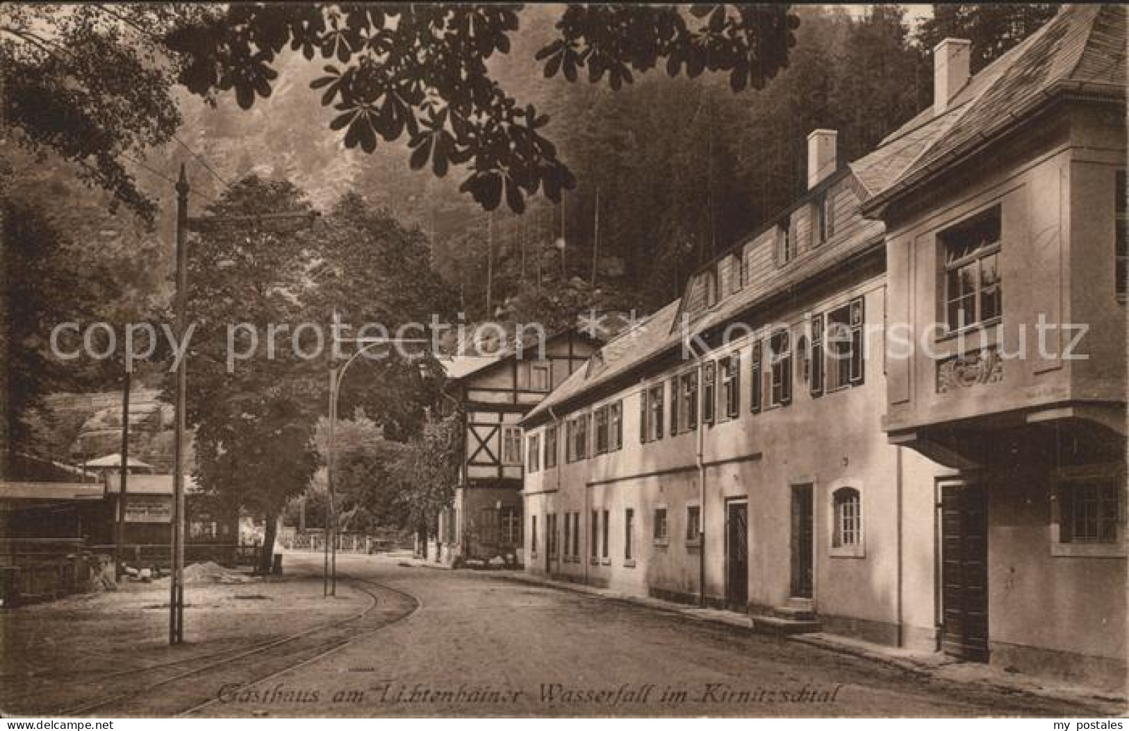 Lichtenhain Sebnitz Gasthaus am Lichtenhainer Wasserfall Kirnitzschtal