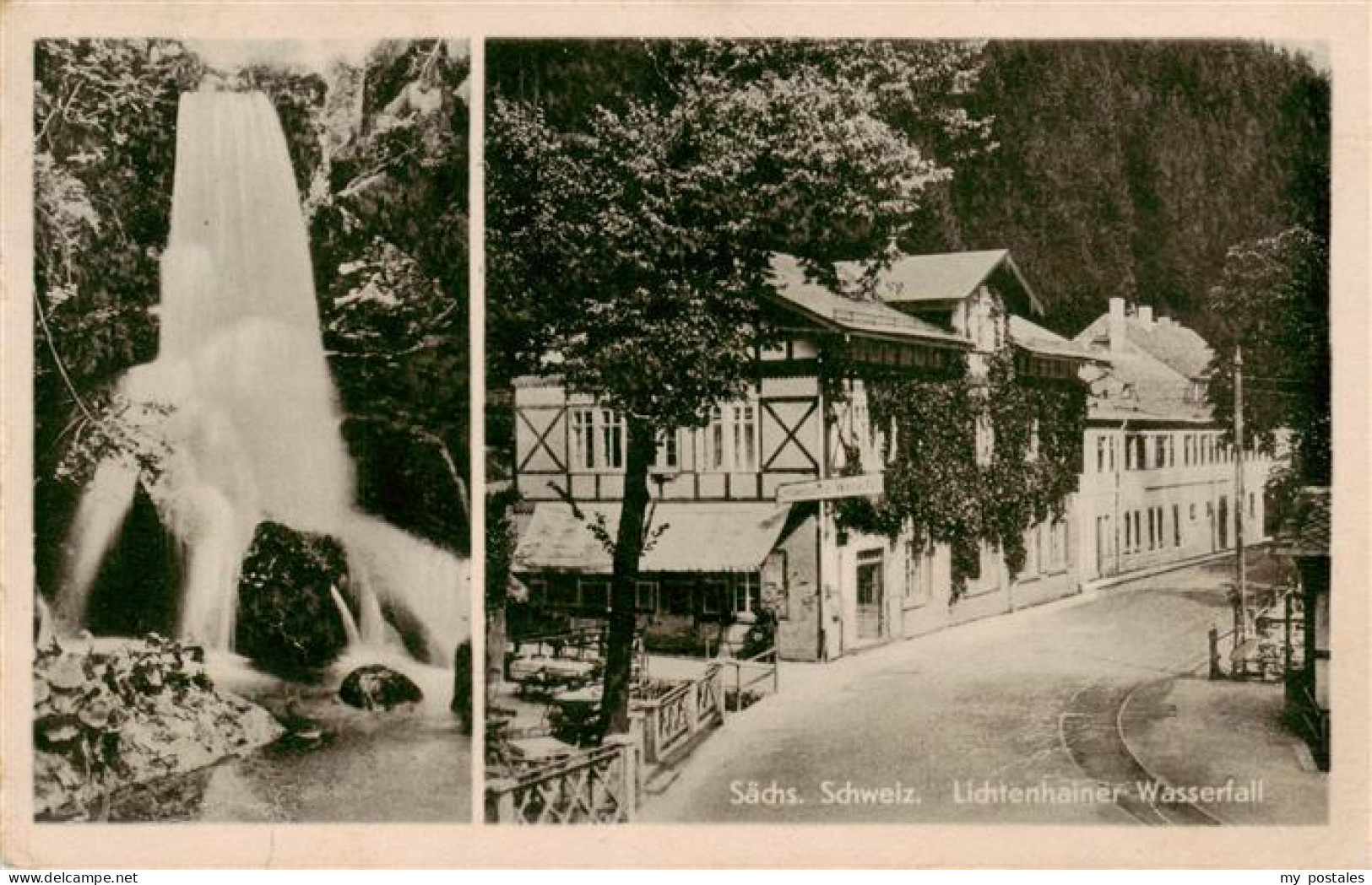 Lichtenhain Sebnitz Lichtenhainer Wasserfall Ortspartie