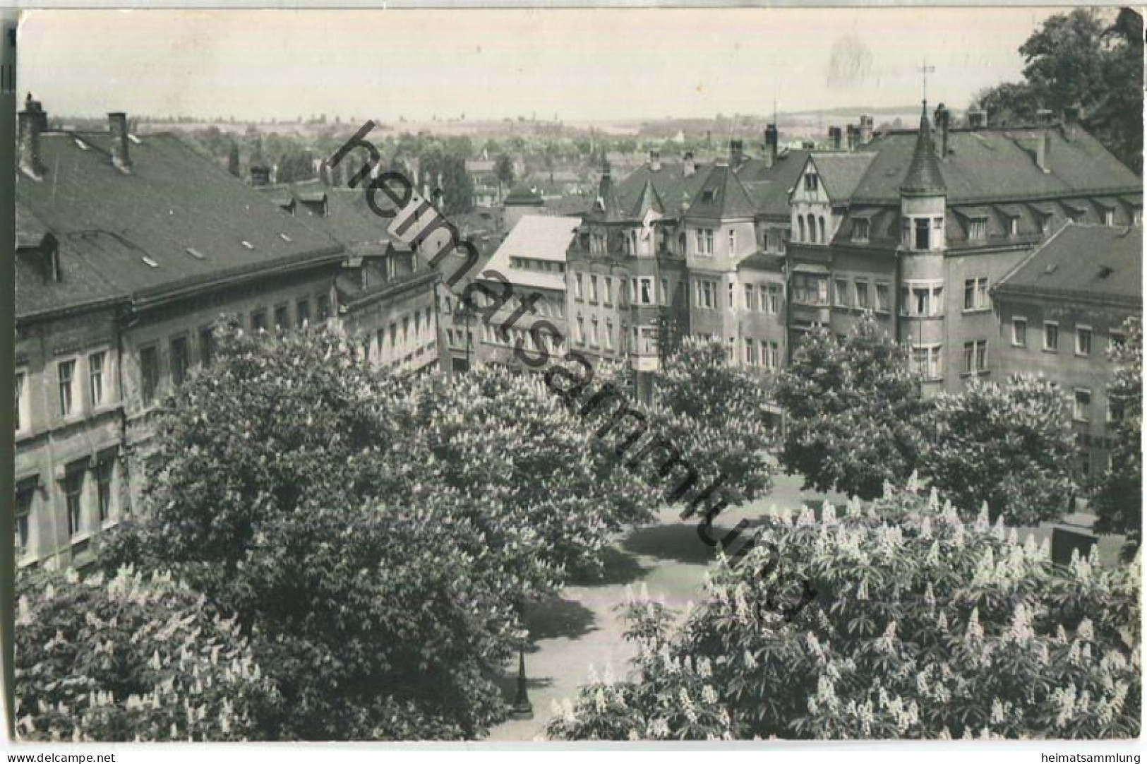 Lichtenstein - Karl-Marx-Platz - Foto-Ansichtskarte - Verlag Photo-Marey Lichtenstein - gel. 1962