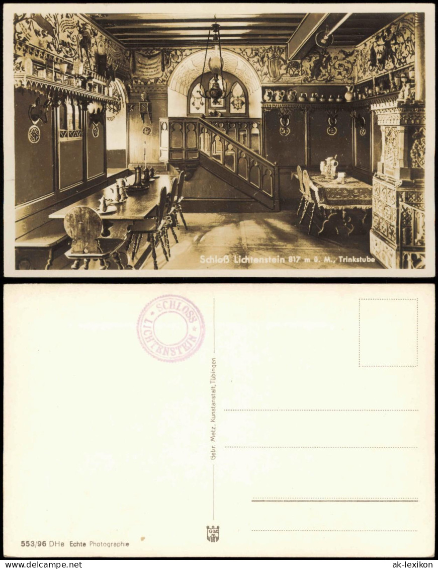 Lichtenstein (Württemberg) Schloß Lichtenstein - Trinkstube 1932