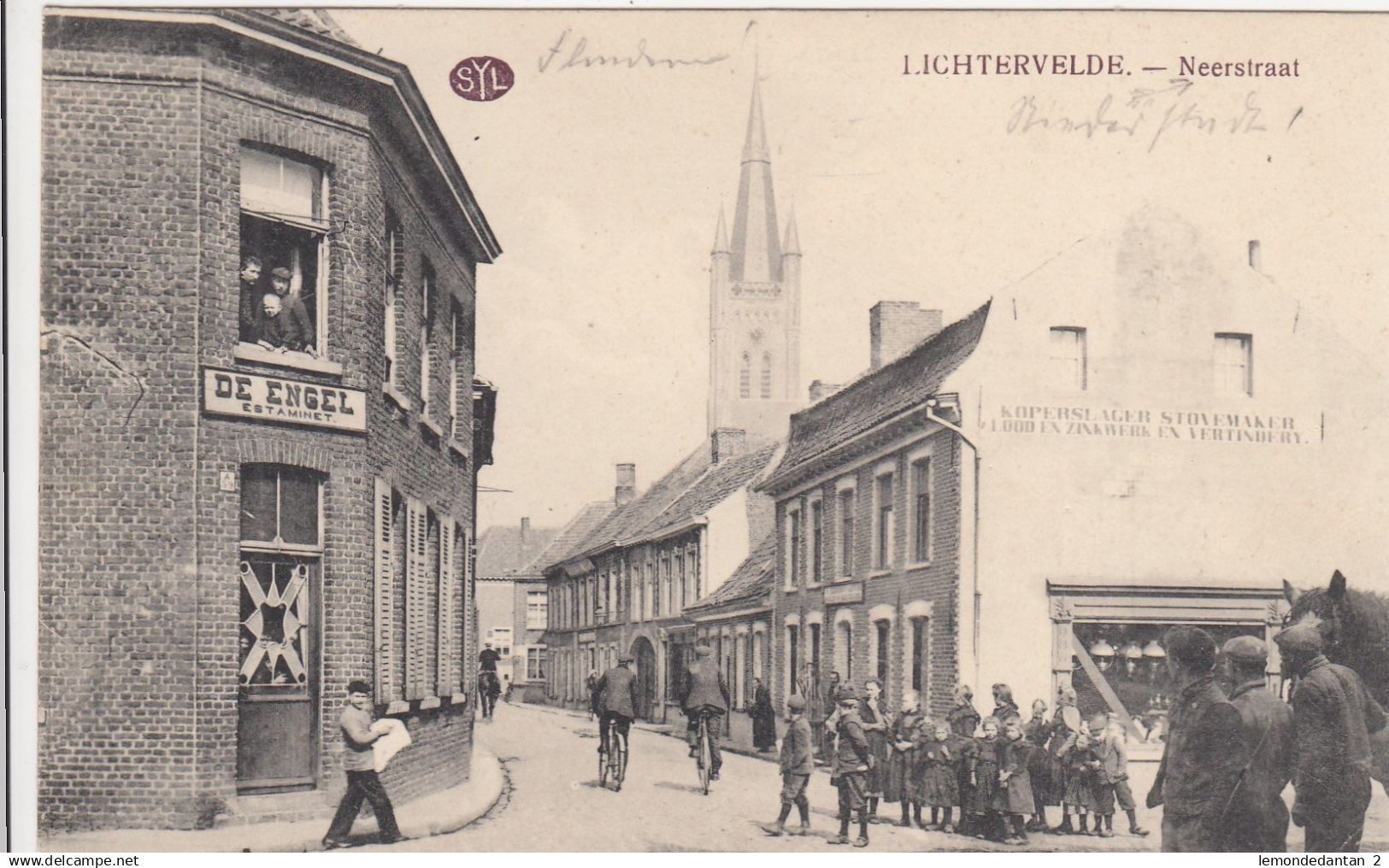 Lichtervelde - Neerstraat - feldpost - Estaminet De Engel